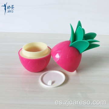 Tarro de crema de piña con forma de fruta para niños